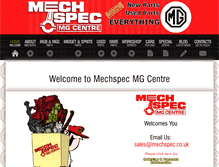 Tablet Screenshot of mechspec.co.uk